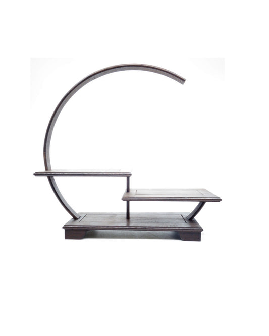 Étagère à bonsaï Shohin ronde ouverte 33 cm