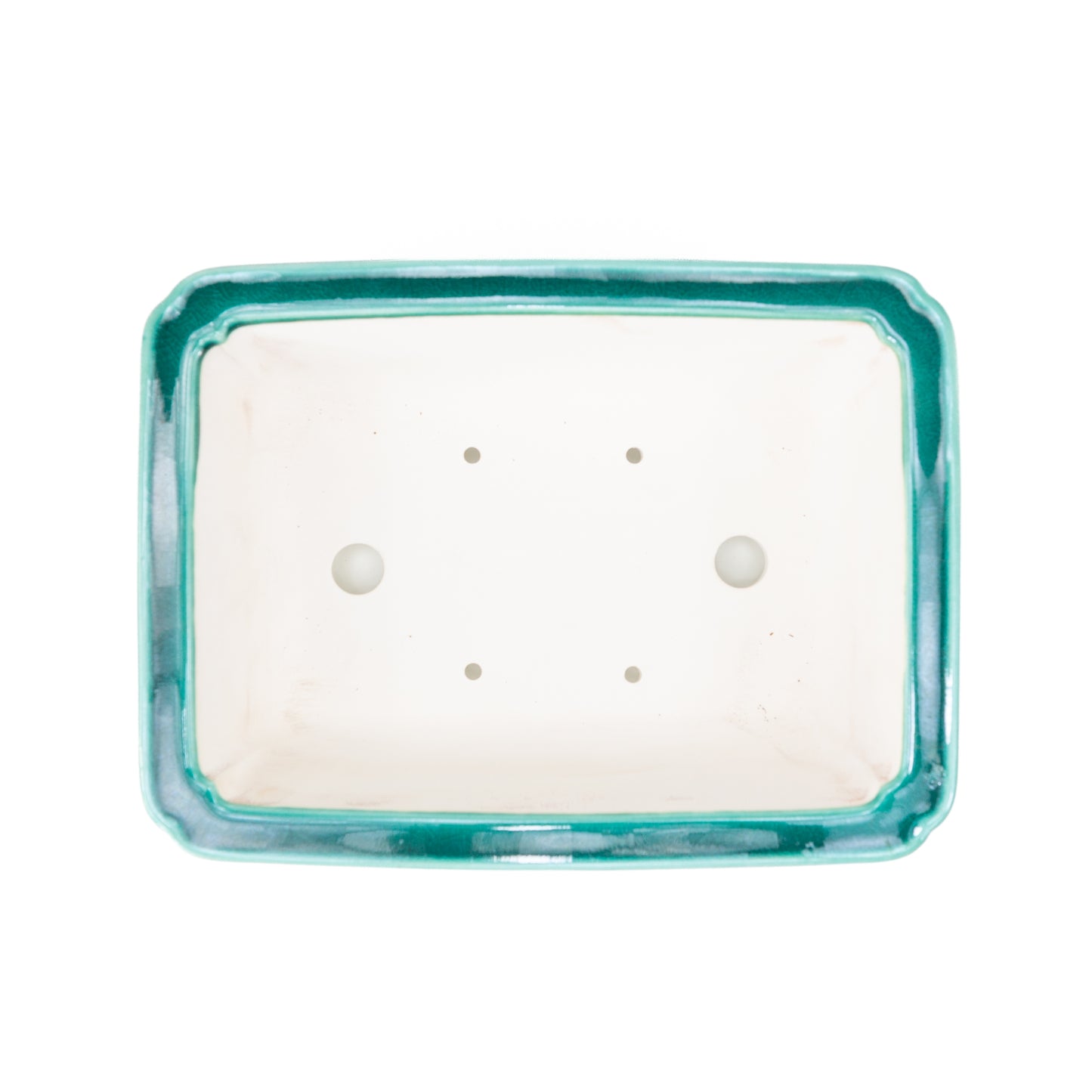 Pot Bonsai Yixing vert rectangle 27 cm