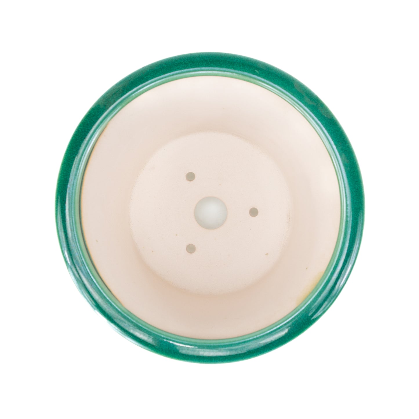 Pot Shohin Bonsai Yixing turquoise diable rond semi-cascade 9 cm