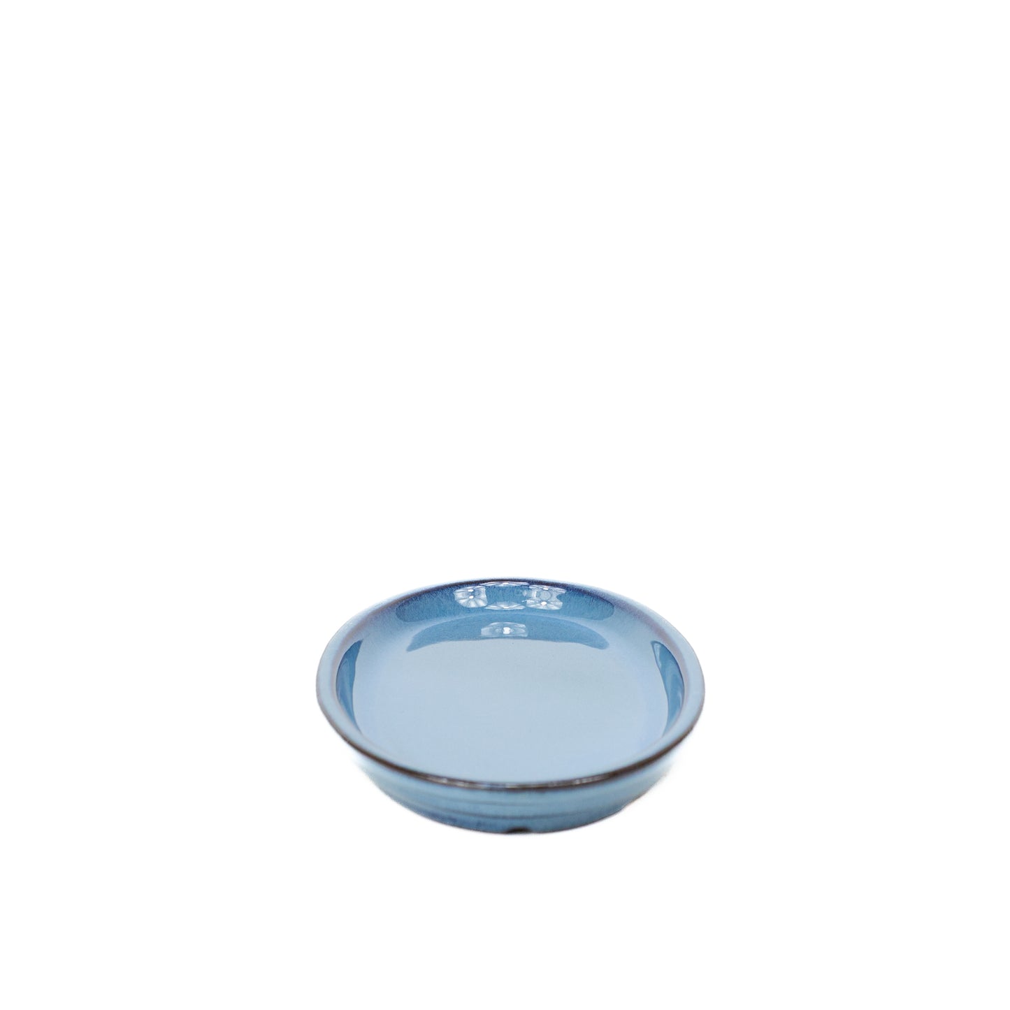 Soucoupe pour bonsaï bleue ovale 31 cm