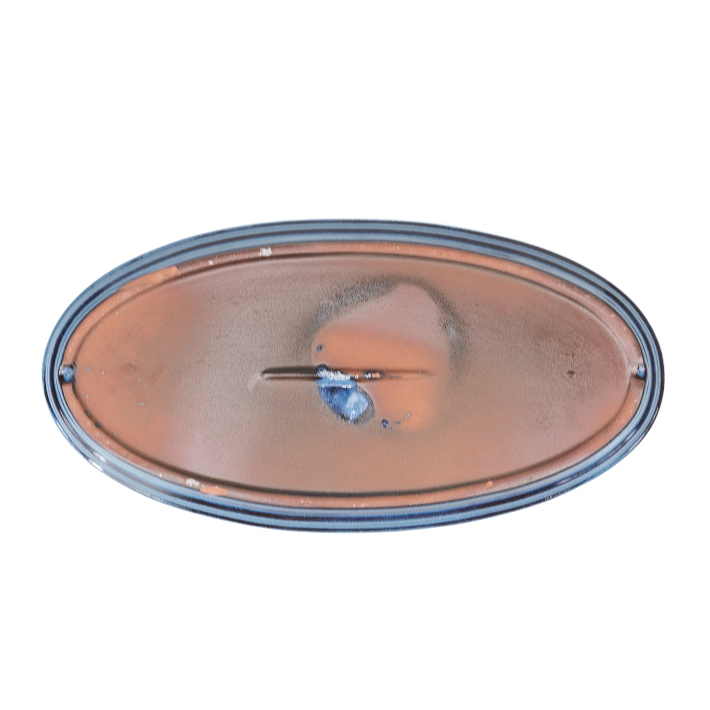 Soucoupe pour bonsaï bleue ovale 31 cm