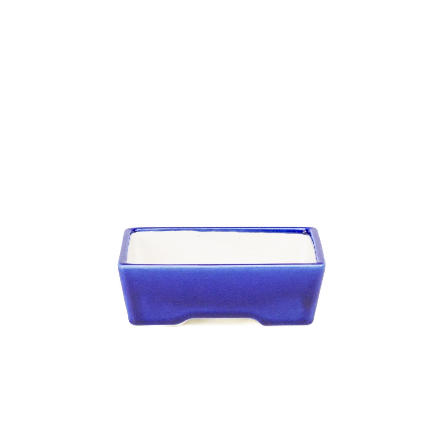 Pot Yixing pour bonsaï bleu rectangle 16 cm