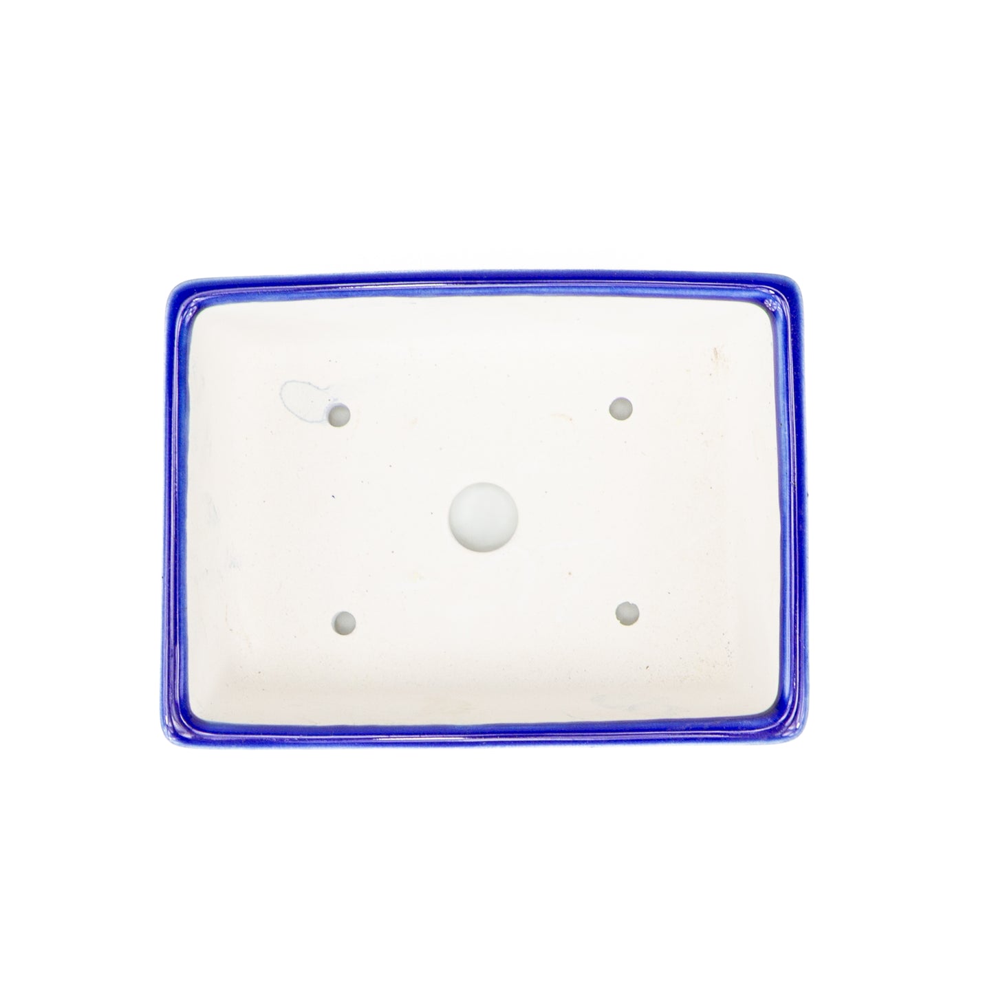 Pot Yixing pour bonsaï bleu rectangle 16 cm