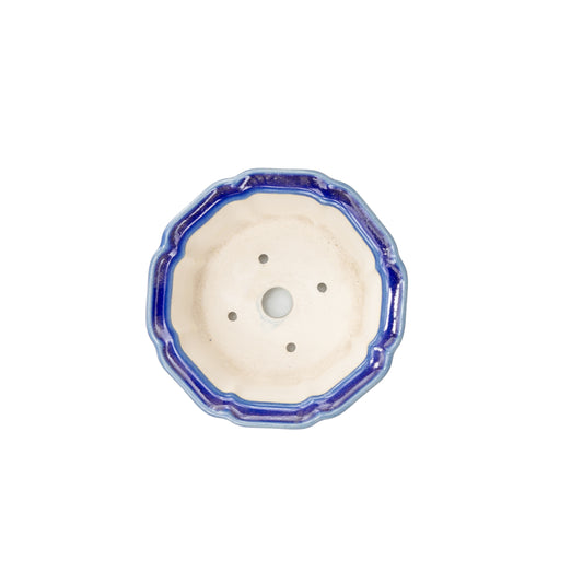 Pot Bonsai Yixing lotus bleu 13 cm