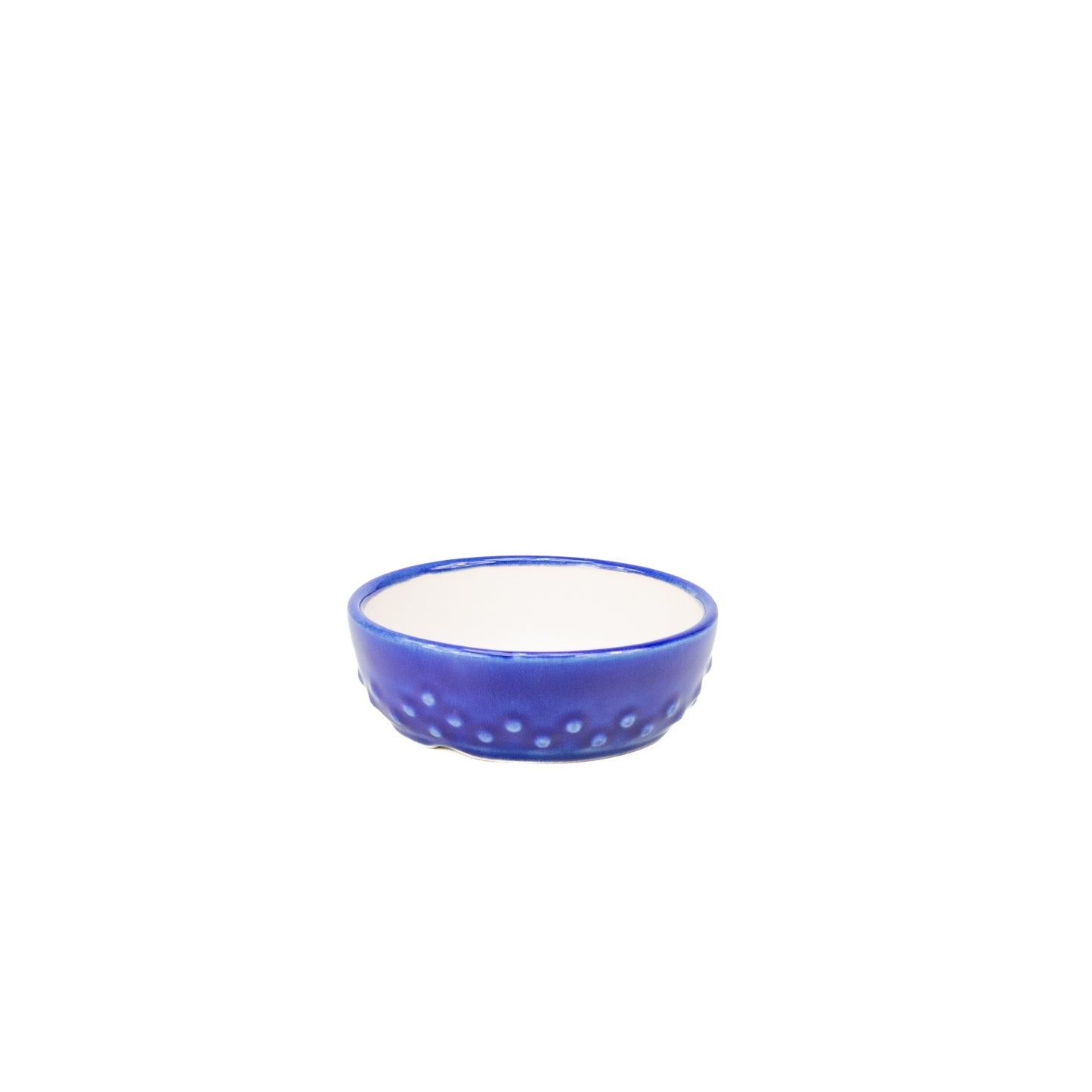 Pot Yixing pour bonsaï bleu tambour 12 cm