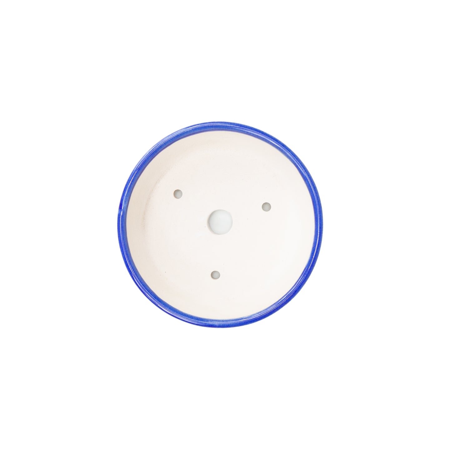 Pot Yixing pour bonsaï bleu tambour 12 cm