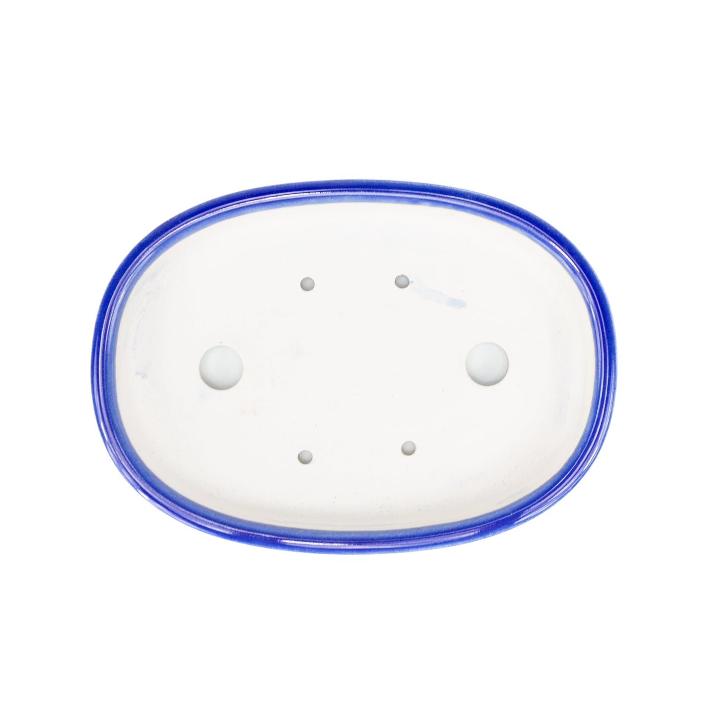 Pot Bonsai Yixing ovale bleu 21 cm