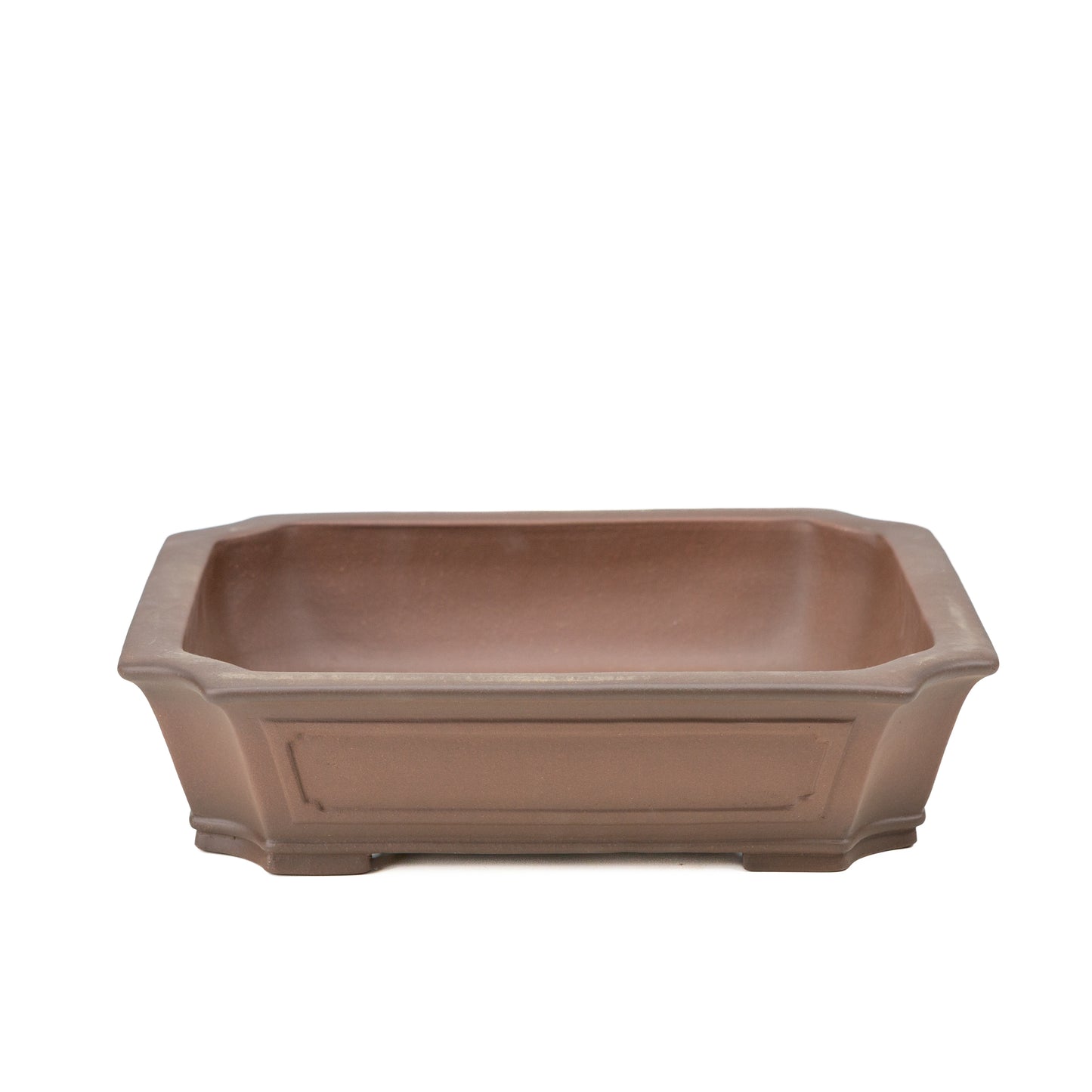 Pot Yixing pour bonsaï non émaillé, rectangulaire, 34 cm