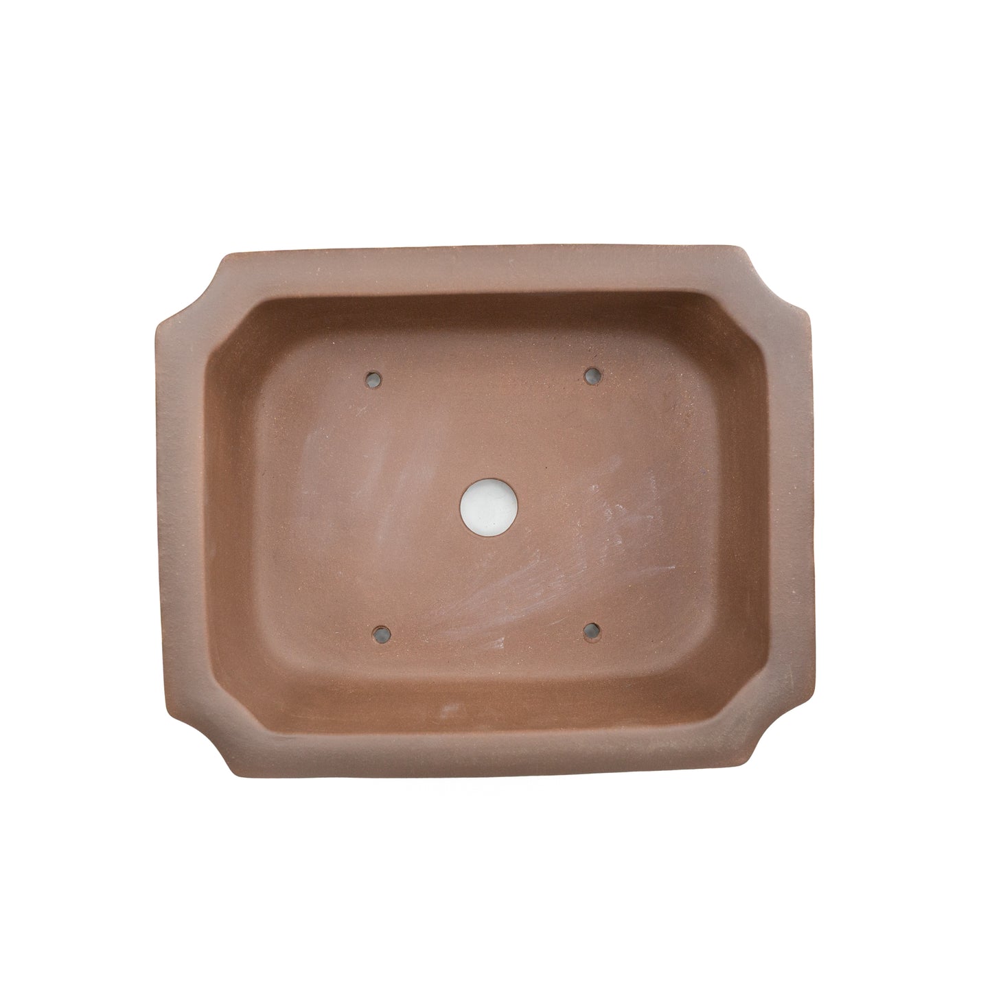 Bonsai Yixing pot ongeglazuurd rechthoek 31cm