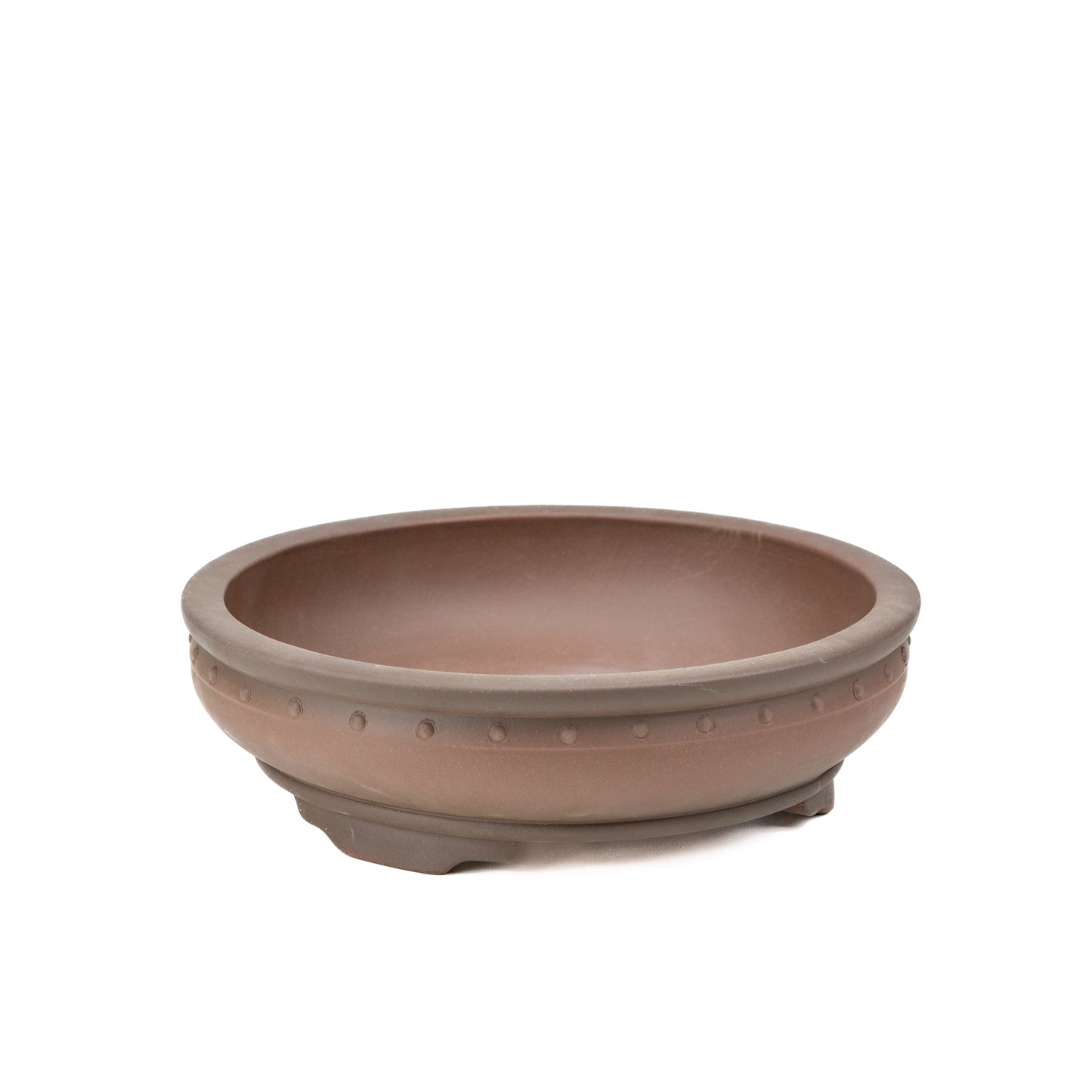 Bonsai Yixing pot ongeglazuurd trommel rond 30cm
