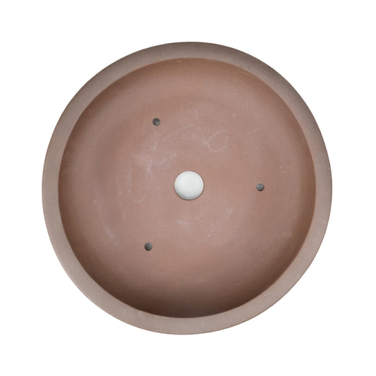 Bonsai Yixing pot ongeglazuurd trommel rond 30cm