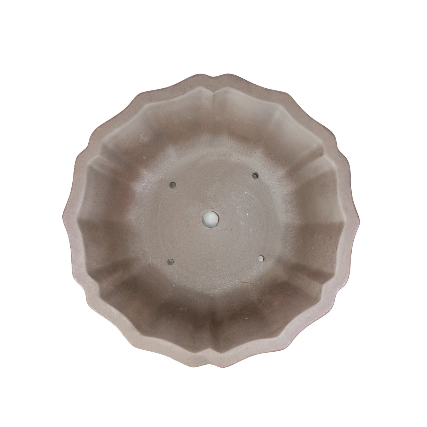 Bonsai Yixing pot ongeglazuurd lotus rond 30cm
