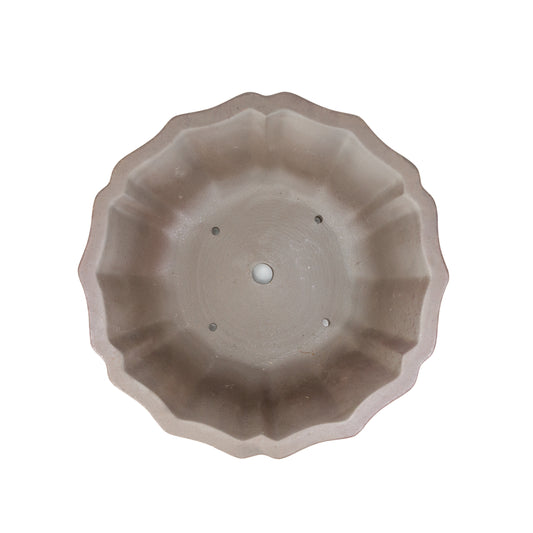 Bonsai Yixing pot ongeglazuurd lotus rond 30cm