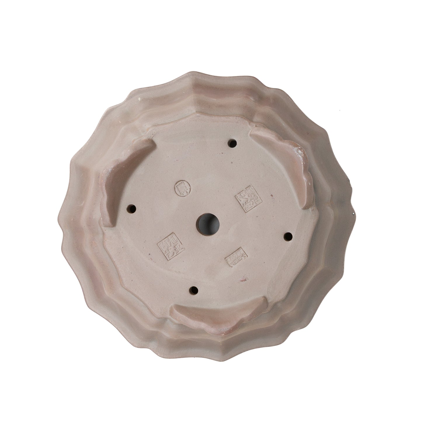 Bonsai Yixing pot ongeglazuurd lotus rond 30cm
