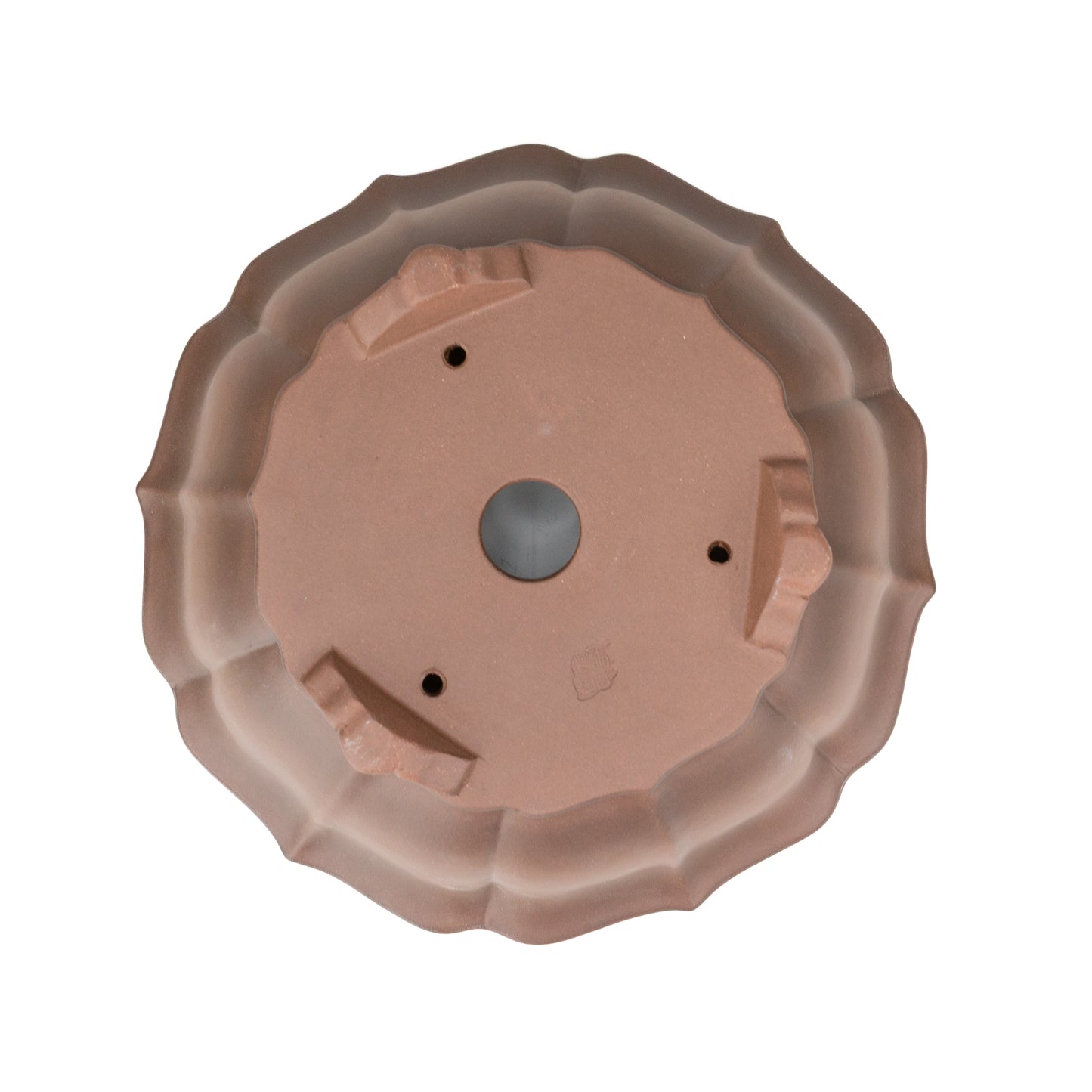 Pot Yixing pour bonsaï non émaillé, lotus rond, 35 cm