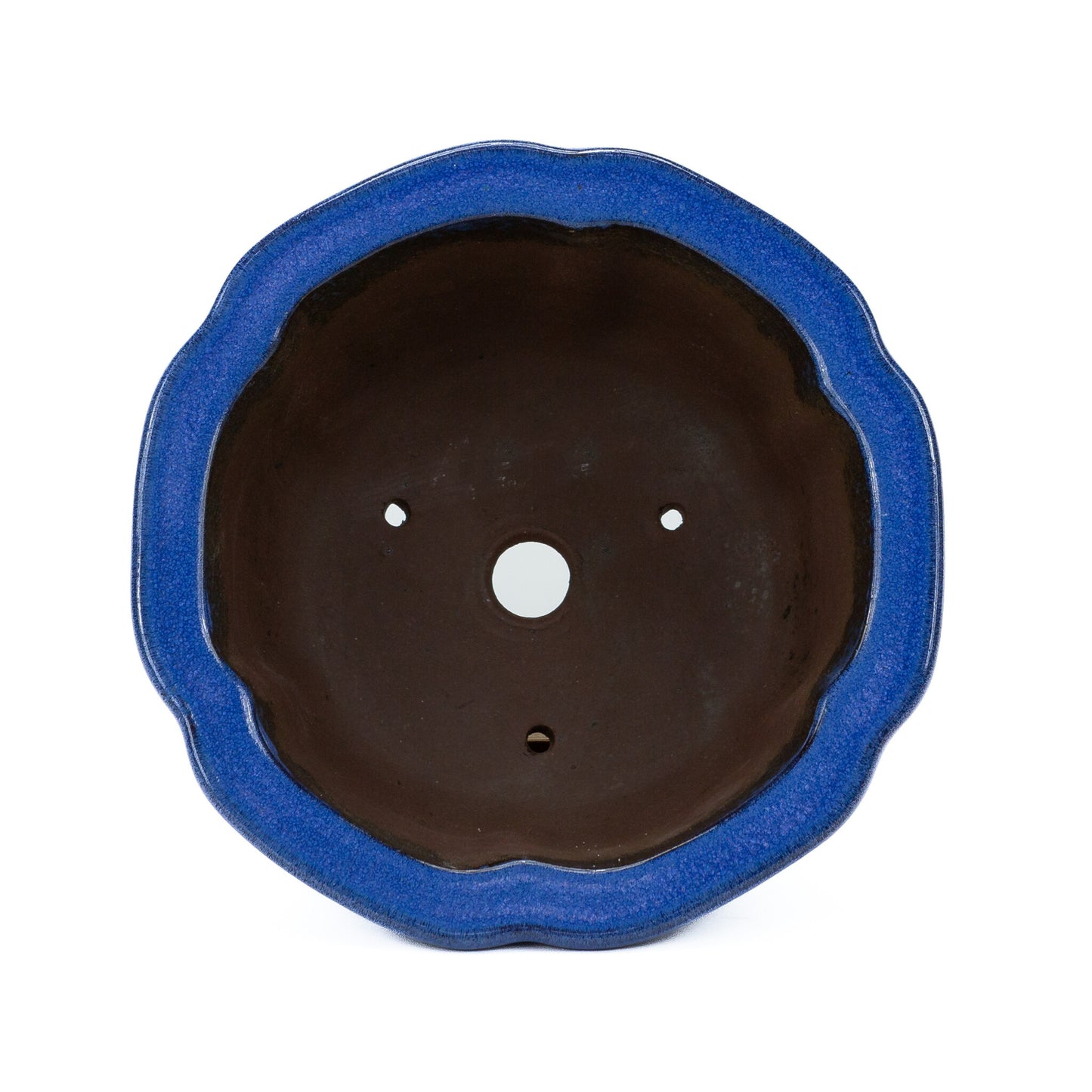 Pot à bonsaï cascade de lotus bleu clair 22 cm, hauteur ~ 11 cm