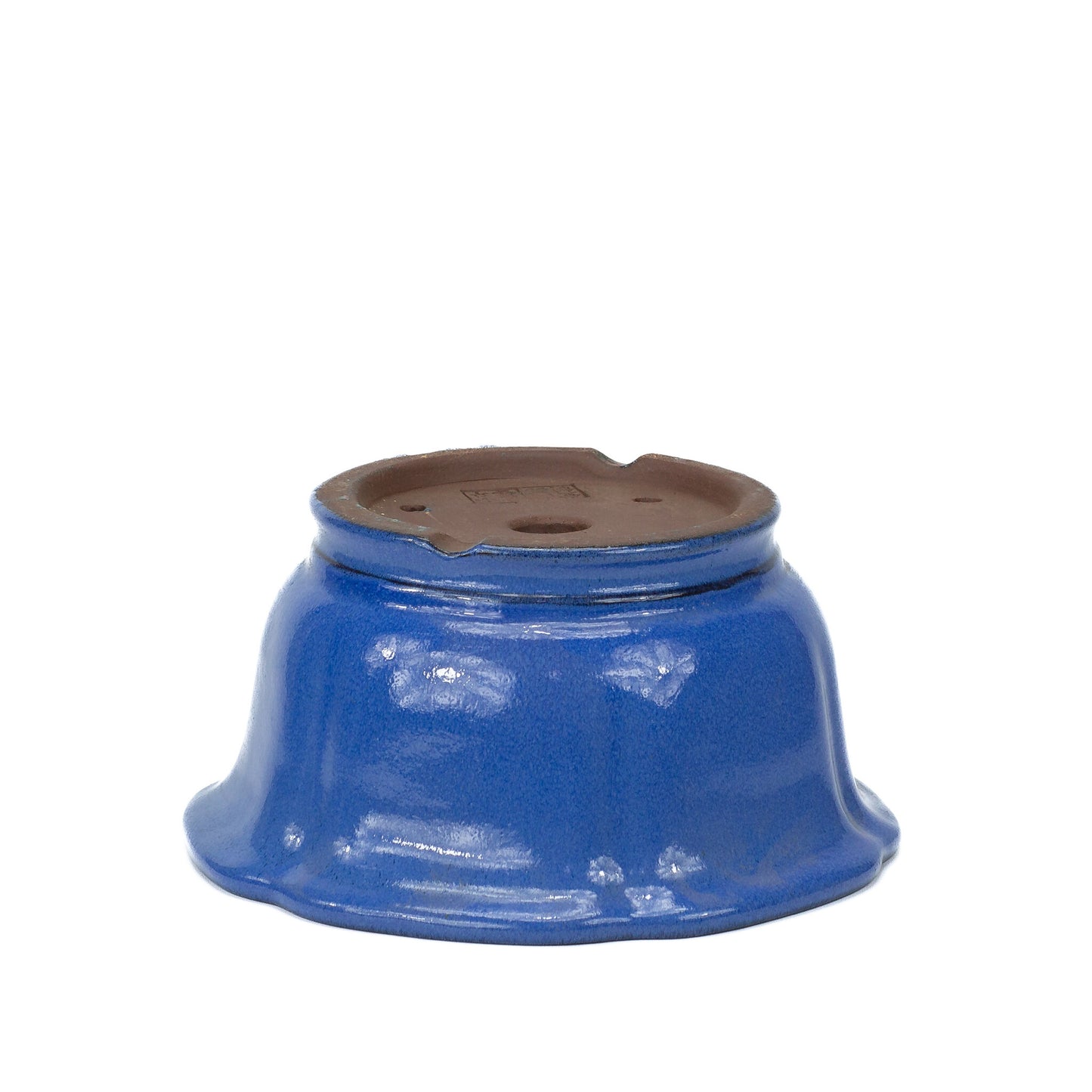 Pot à bonsaï cascade de lotus bleu clair 22 cm, hauteur ~ 11 cm