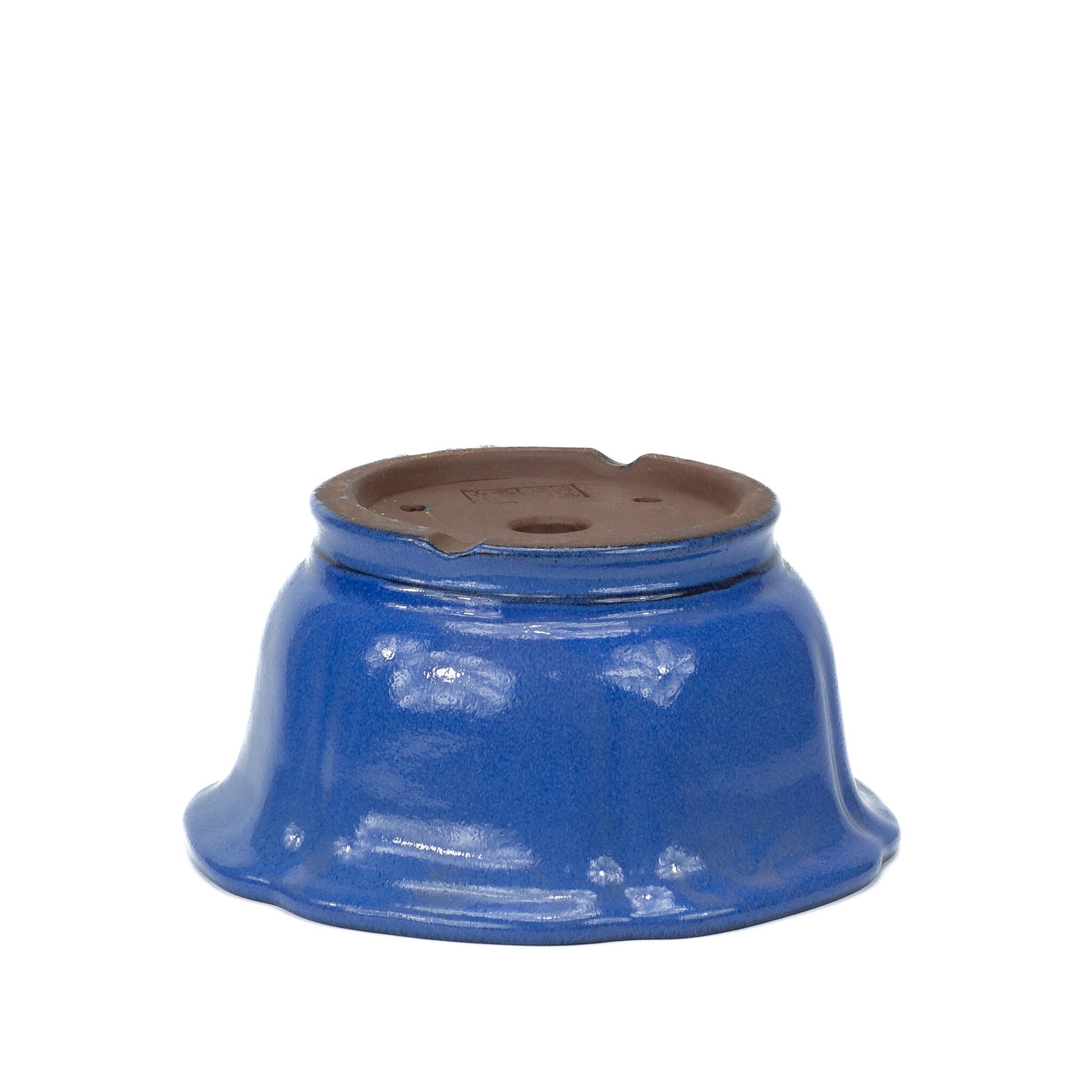 Pot à bonsaï cascade de lotus bleu clair 22 cm, hauteur ~ 11 cm