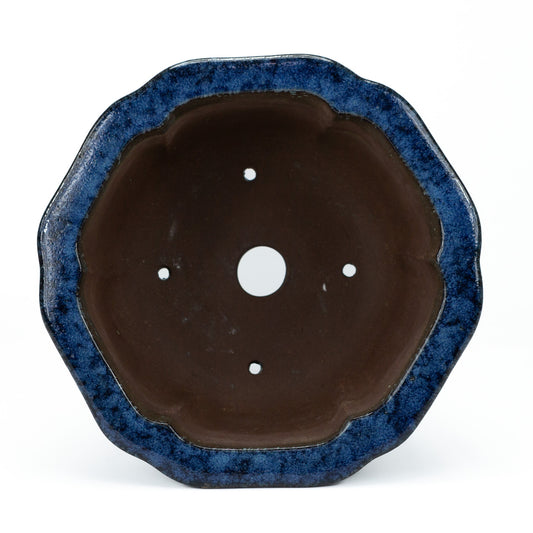 Bonsai pot cascade blauw lotus 27 cm, hoogte ~ 14cm