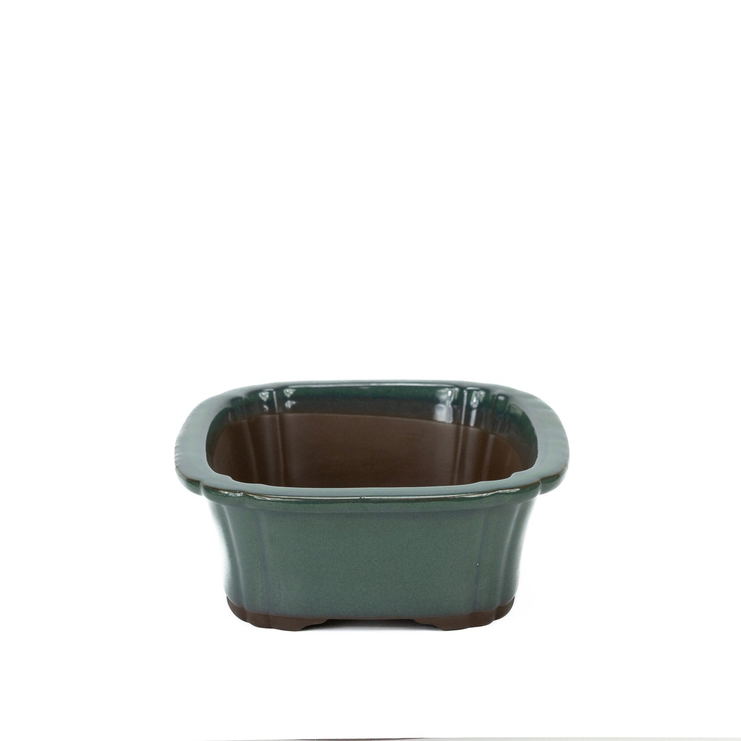 Pot à bonsaï mokko vert foncé 22 cm