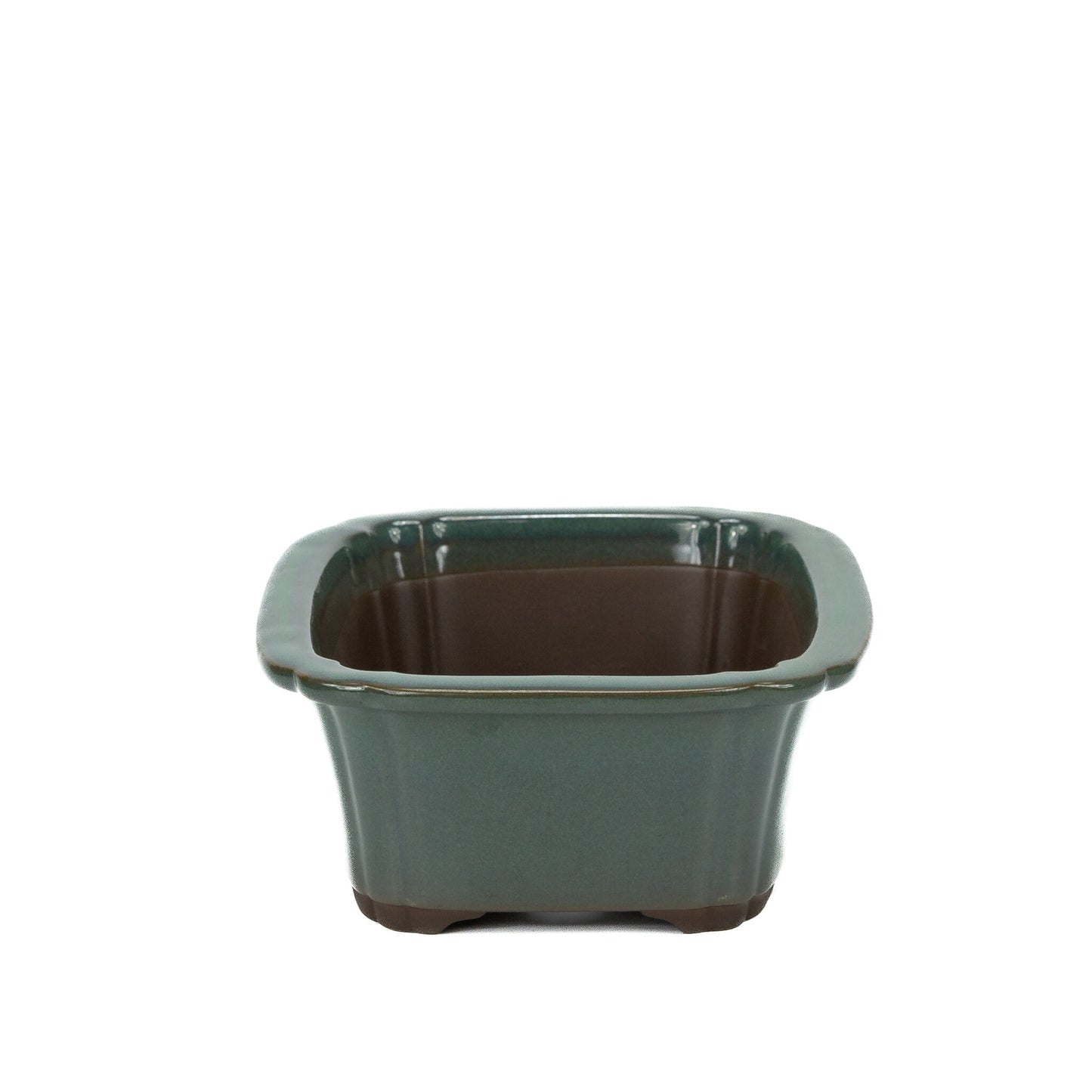 Pot à bonsaï mokko vert foncé 25 cm