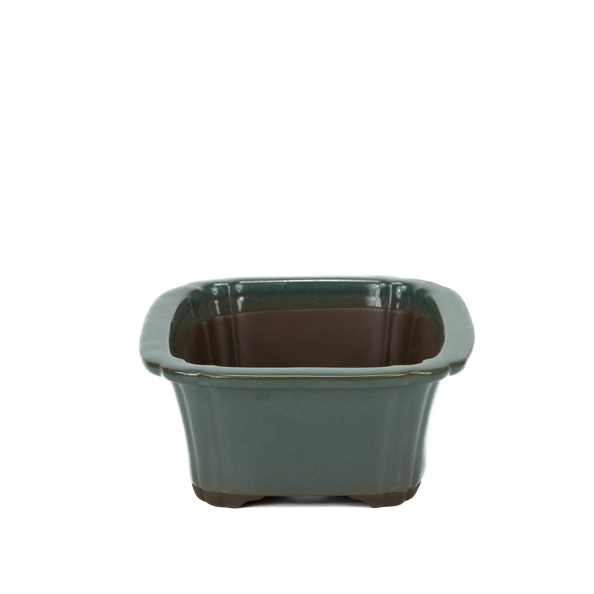 Pot à bonsaï mokko vert foncé 25 cm