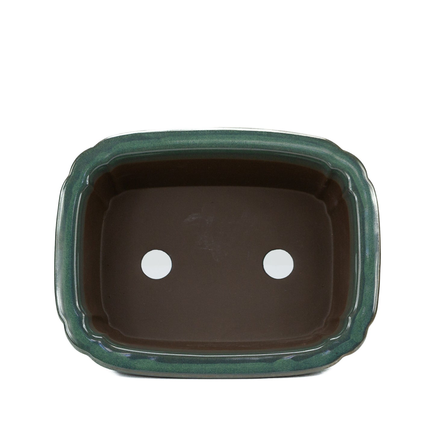 Pot à bonsaï mokko vert foncé 25 cm