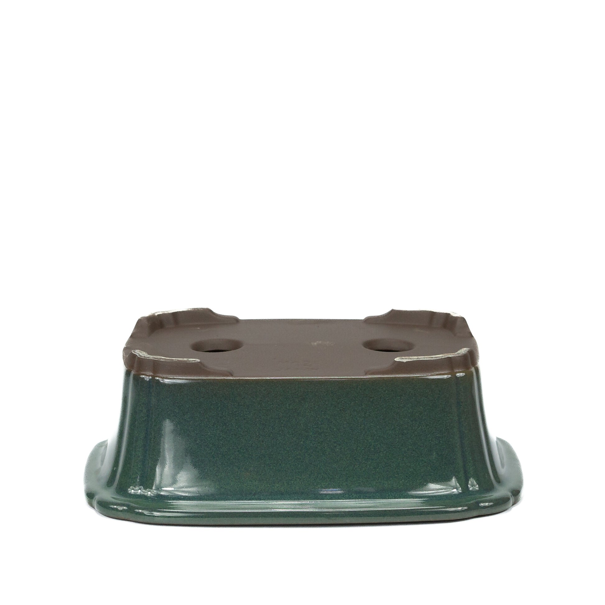 Pot à bonsaï mokko vert foncé 25 cm