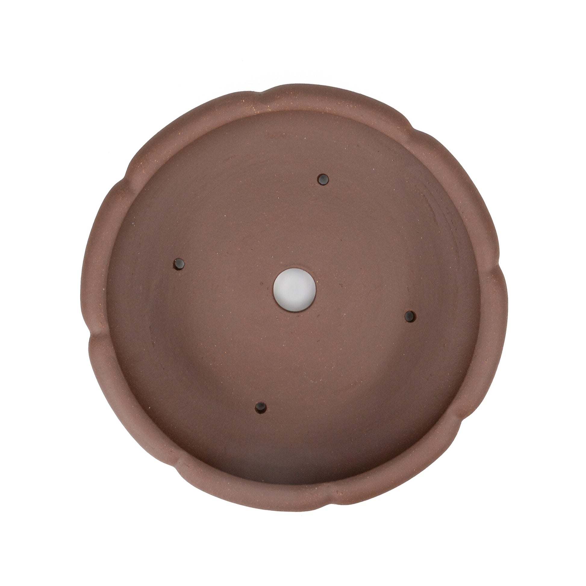 Pot à bonsaï non émaillé pour chrysanthèmes, rond, 30 cm