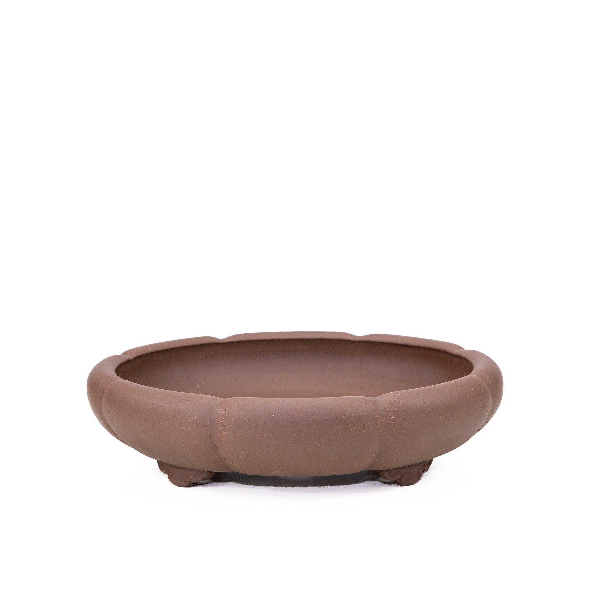 Pot à bonsaï non émaillé pour chrysanthèmes, rond, 30 cm