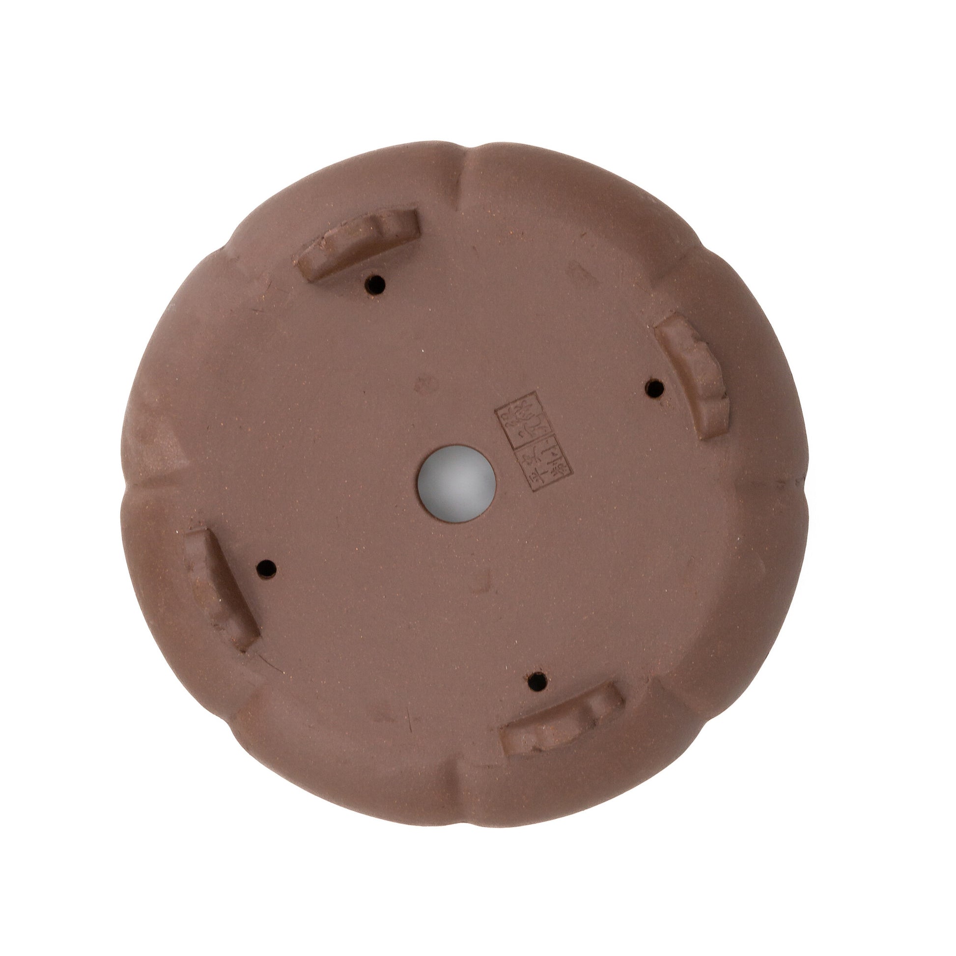 Pot à bonsaï non émaillé pour chrysanthèmes, rond, 30 cm