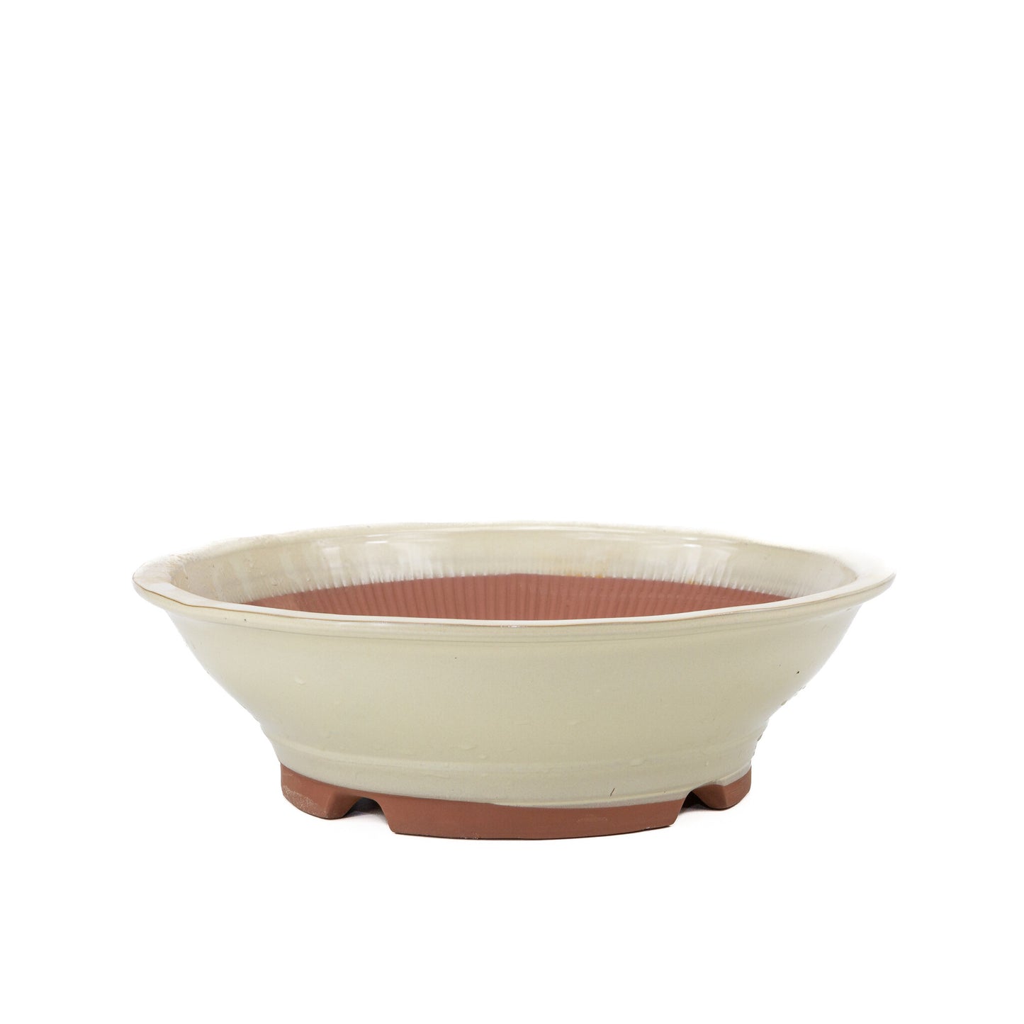 Pot à bonsaï rond crème 36 cm