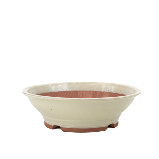 Bonsai pot creme rond 36cm 