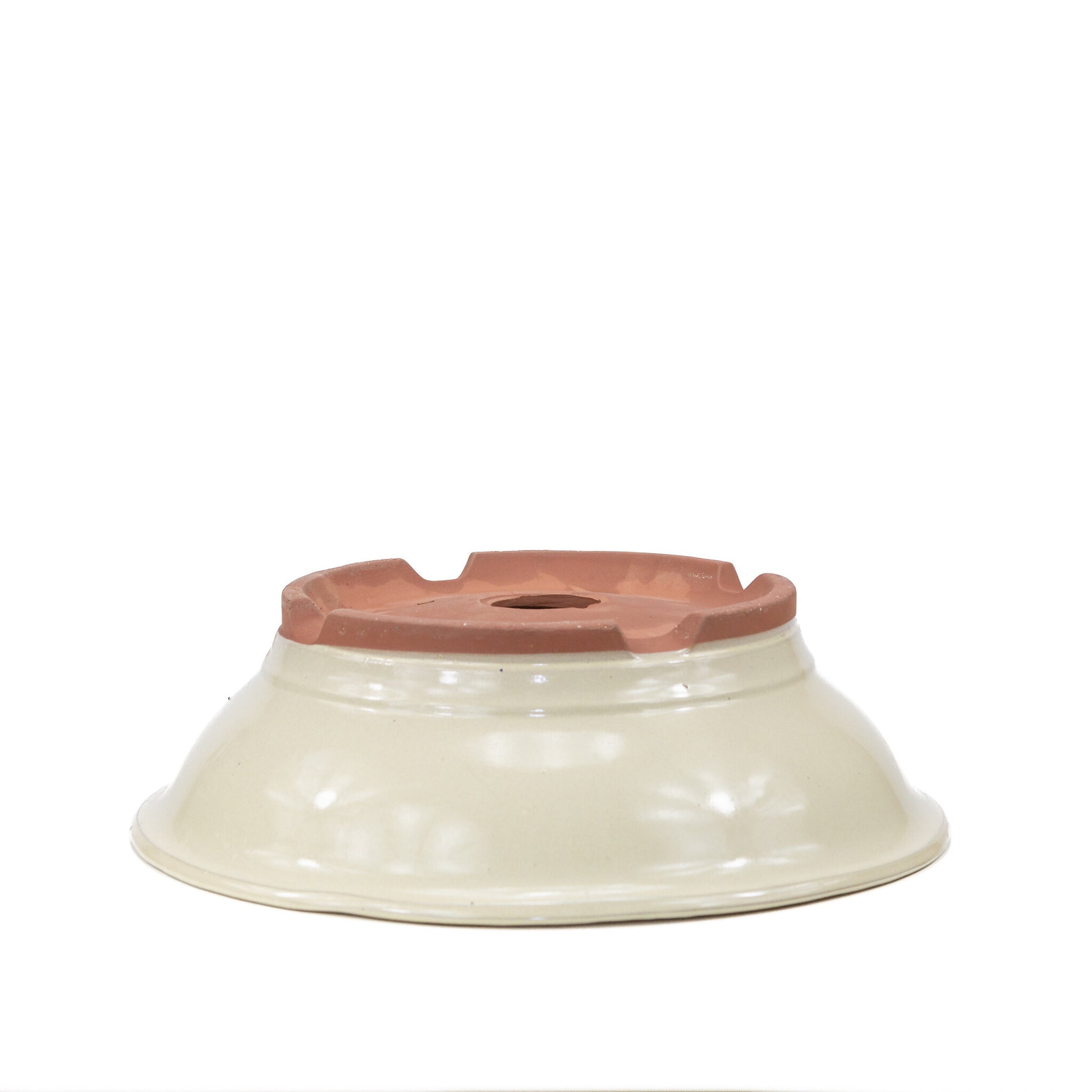 Pot à bonsaï rond crème 36 cm