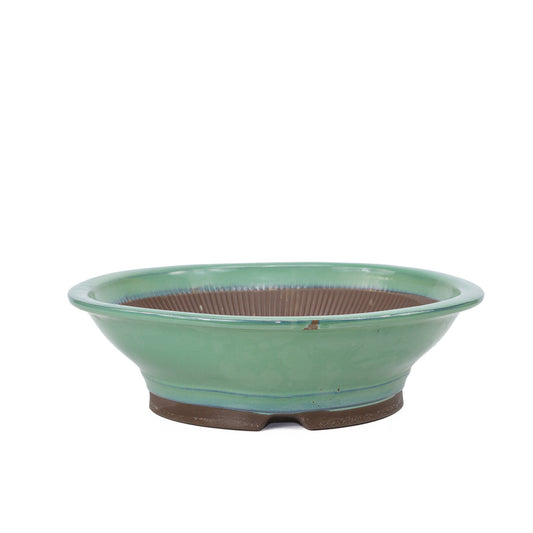 Pot à bonsaï rond vert 36 cm