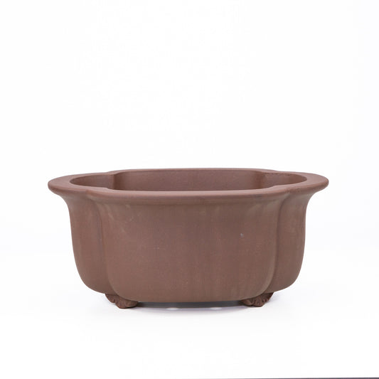 Bonsai pot ongeglazuurd mokko 36cm