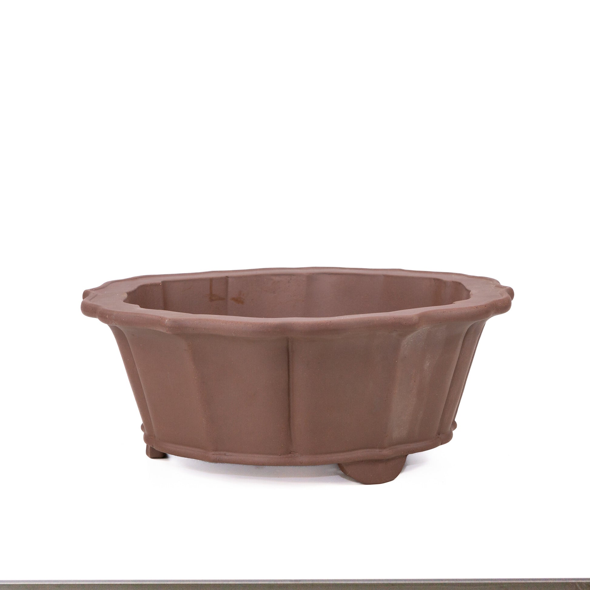 Pot à bonsaï rond non émaillé pour chrysanthèmes, 36 cm