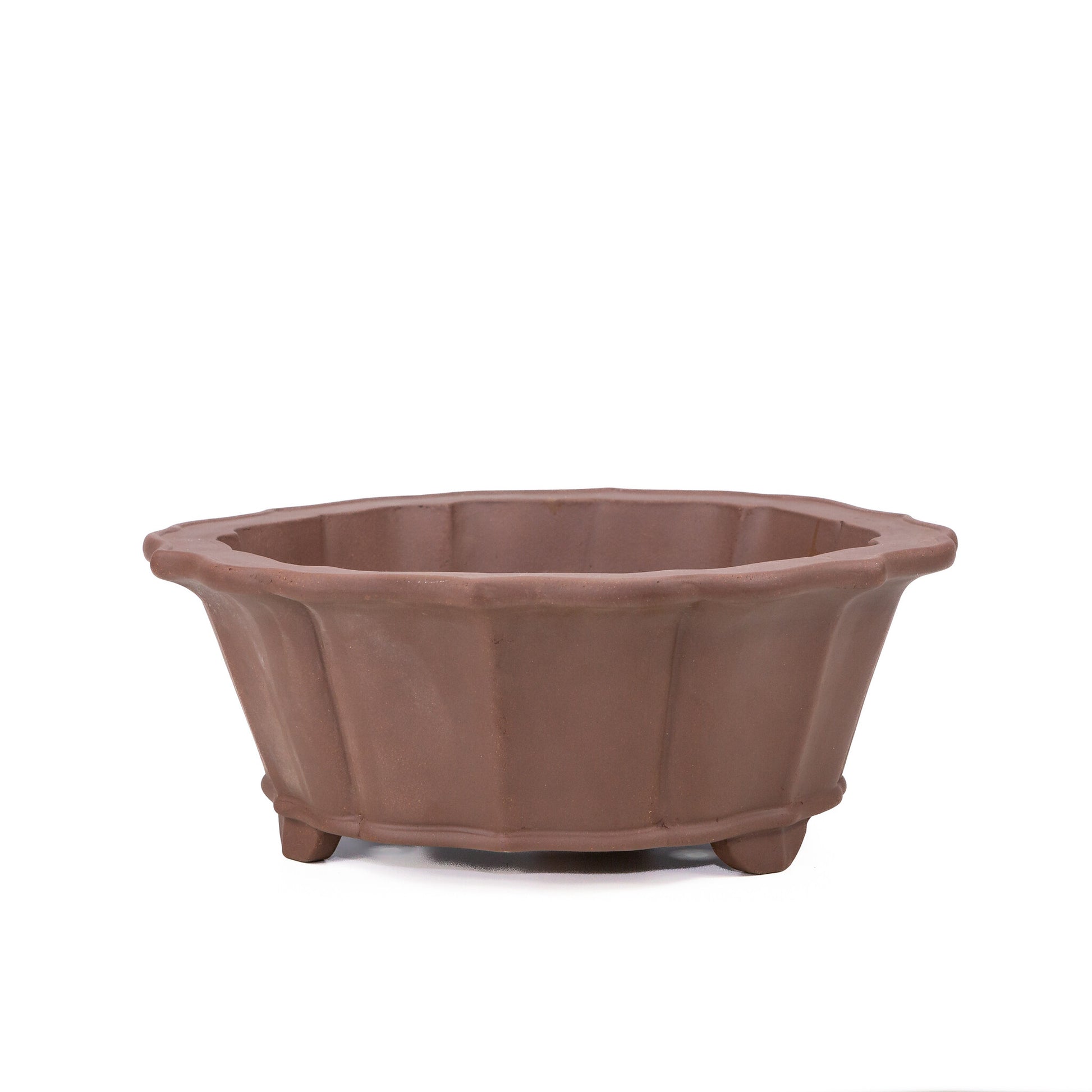 Pot à bonsaï rond non émaillé pour chrysanthèmes, 36 cm