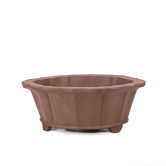 Pot à bonsaï rond non émaillé pour chrysanthèmes, 36 cm