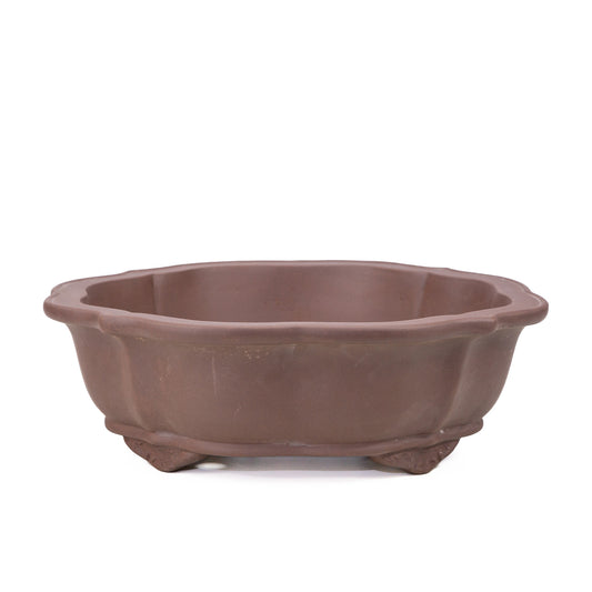 Bonsai pot ongeglazuurd chrysanten rond 38cm