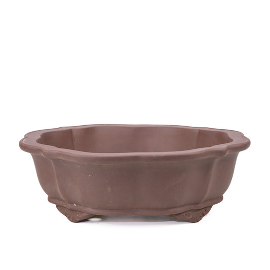 Bonsai pot ongeglazuurd chrysanten rond 38cm