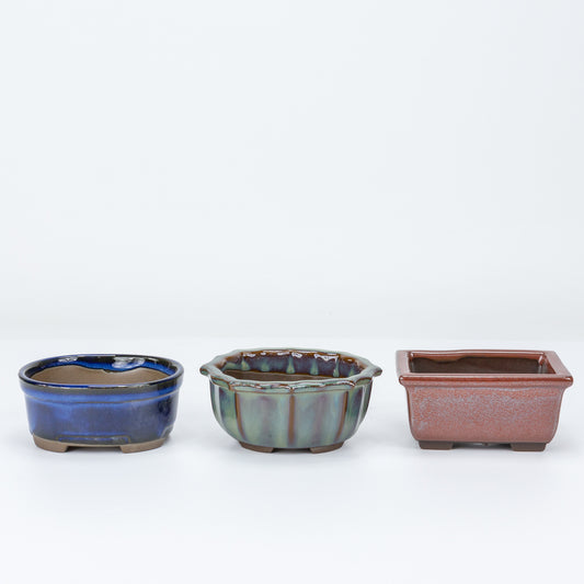Shohin Bonsai Pot Set 3 ver. 2
