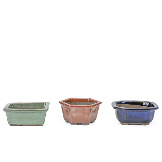 Shohin Bonsai Pot Set 3 ver. 1