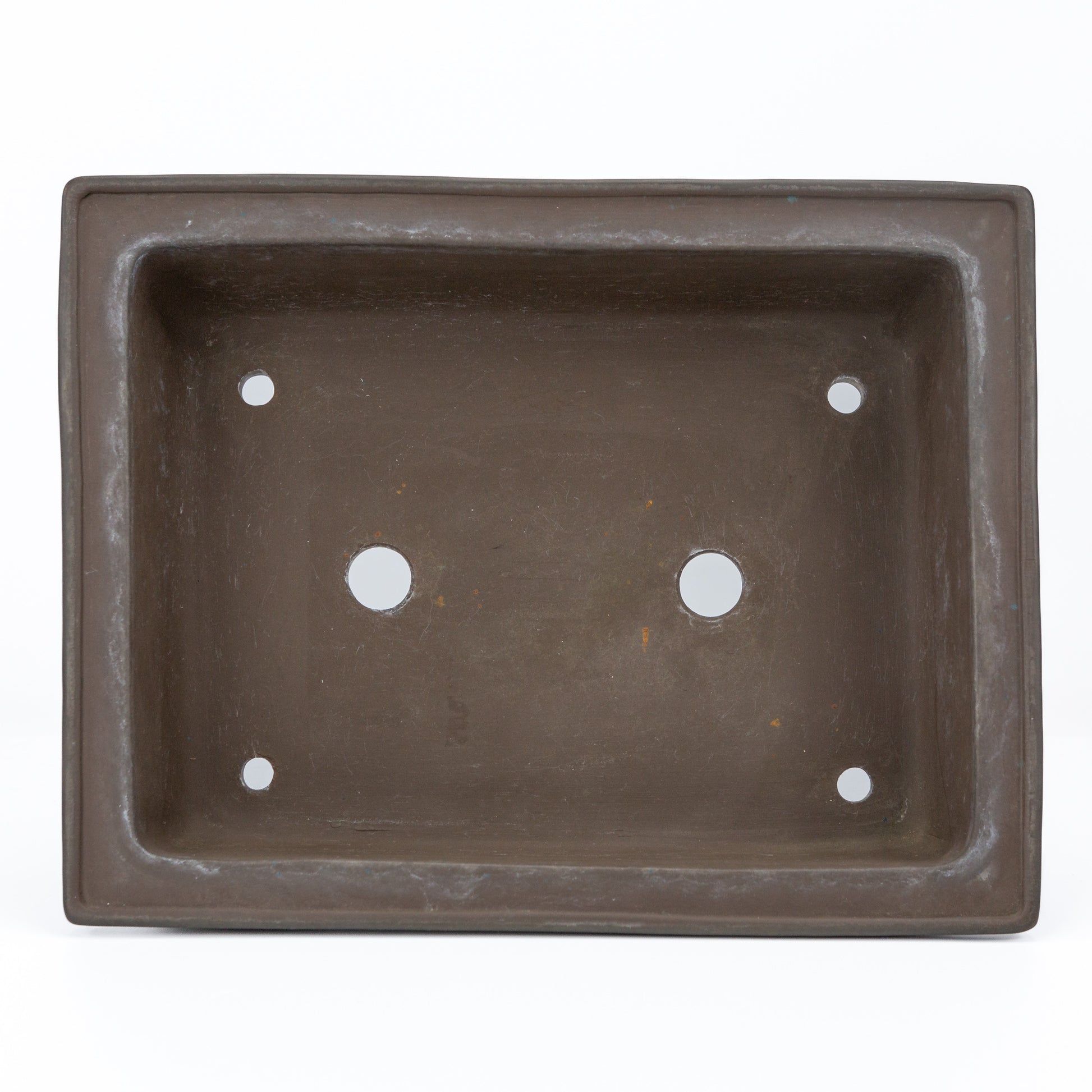 Pot à bonsaï Yamaaki non émaillé, rectangulaire d'occasion, 29,5 cm