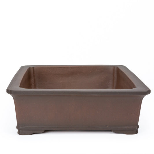 Bonsai pot ongeglazuurd rechthoek mokko 34.5cm