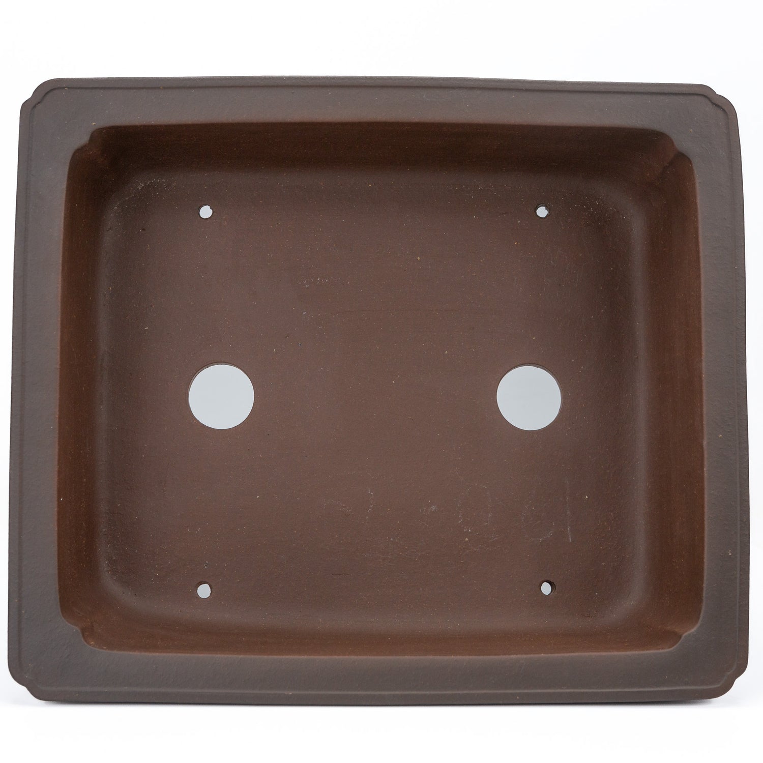 Bonsai pot ongeglazuurd rechthoek mokko 34.5cm