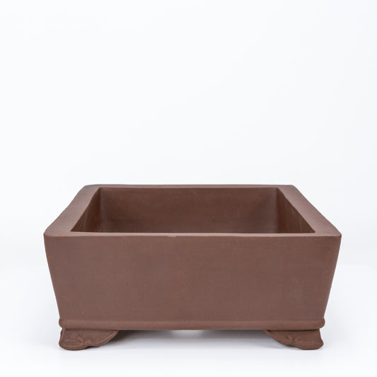Bonsai pot ongeglazuurd rechthoek mokko 35cm