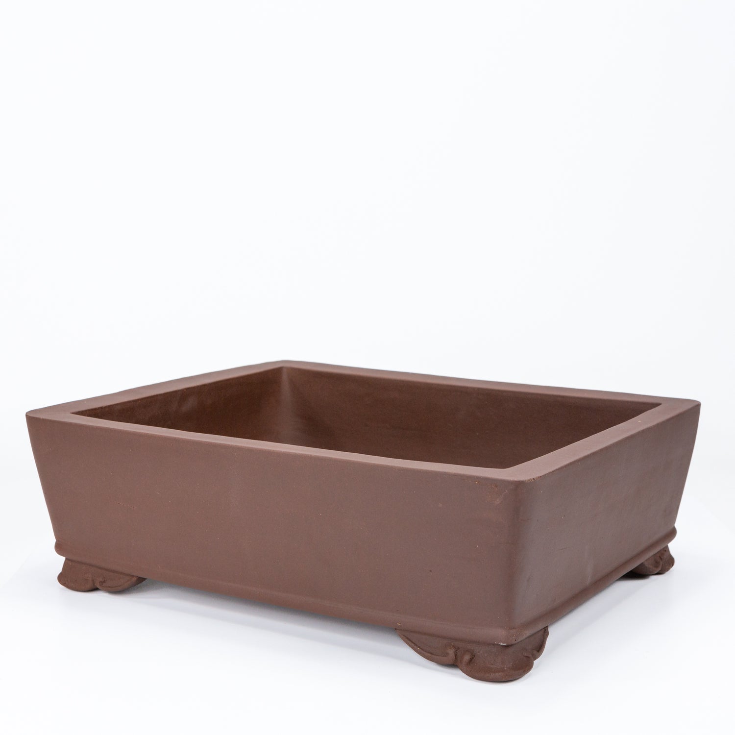 Bonsai pot ongeglazuurd rechthoek mokko 35cm