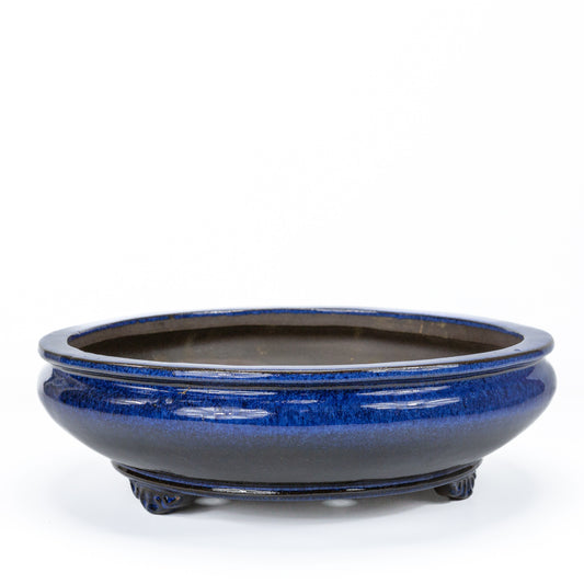 Bonsai pot blauw rond 31cm
