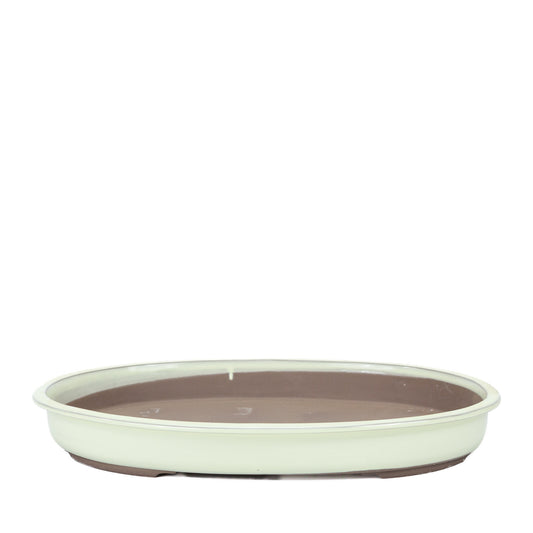 Bonsai pot creme oval 45cm